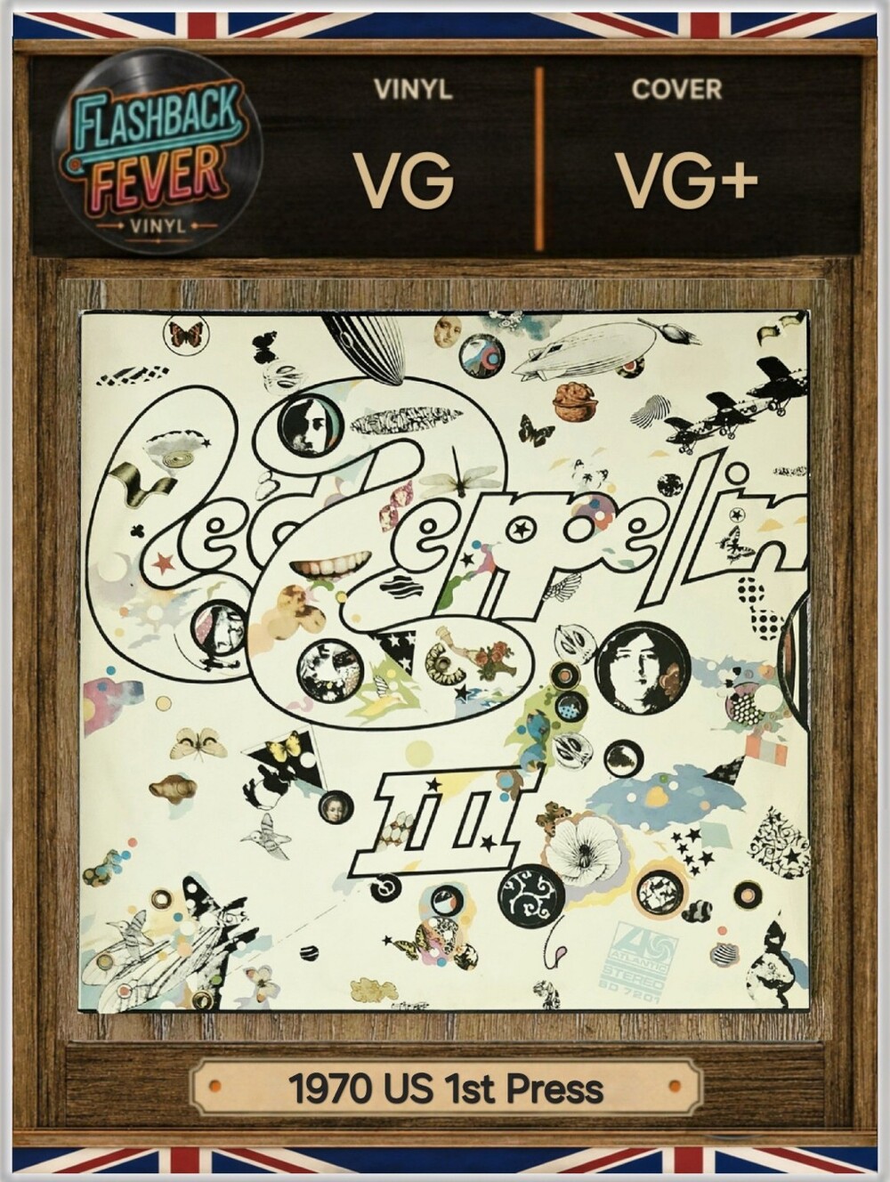 LED ZEPPELIN•Led Zeppelin III•1970 US Stereo (SD 7201) Presswell, 1st Pressing - Picture 3 of 14